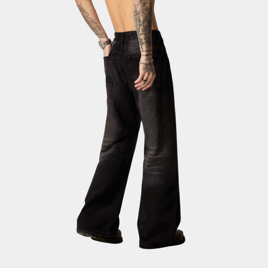 Loose Flared Wide Streetwear Jeans