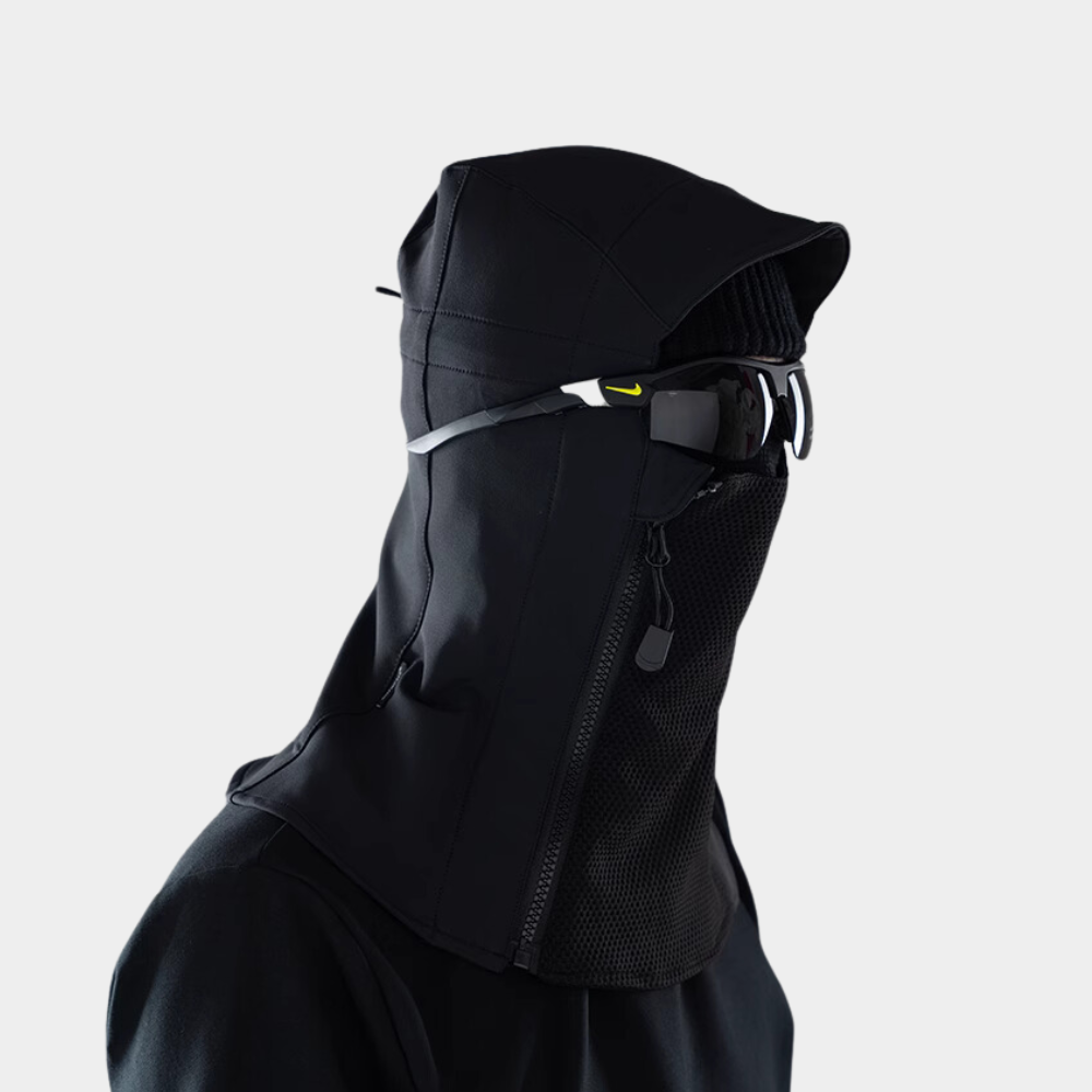 Zip Up Neck Waterproof Hood Ski Gaiter
