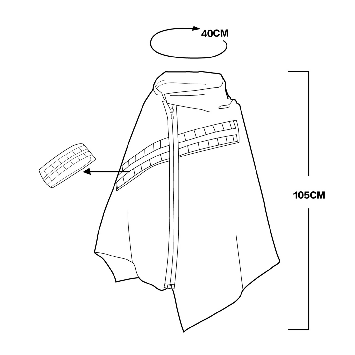 pupil travel techwear poncho