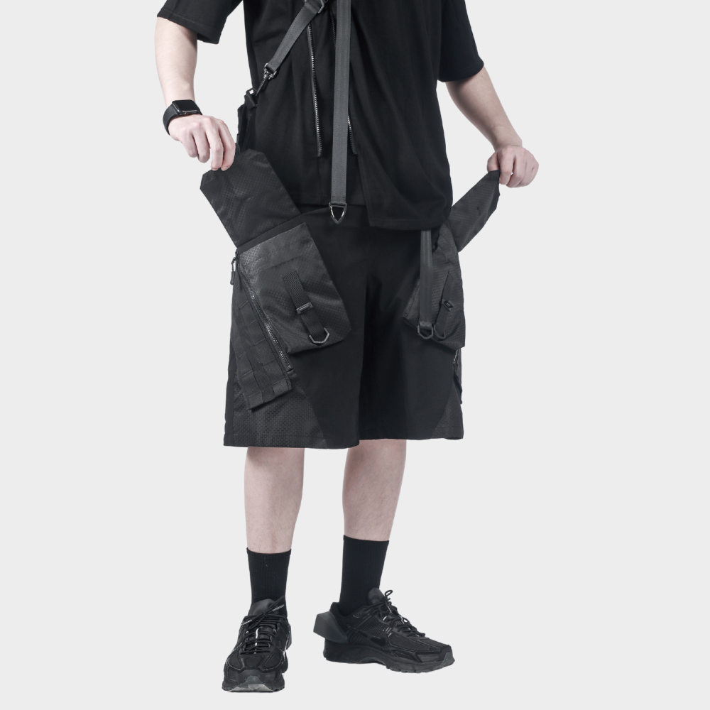Techwear 2025 cargo shorts