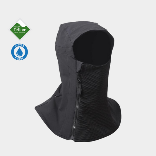 Zip Up Neck Waterproof Hood Ski Gaiter