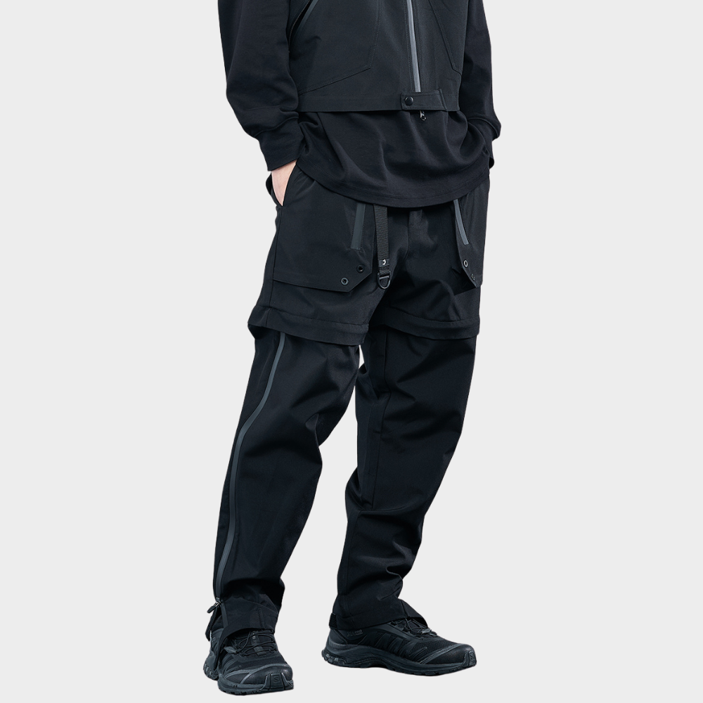 2 in 1 Zip Up Convertible Cargo Techwear Pants