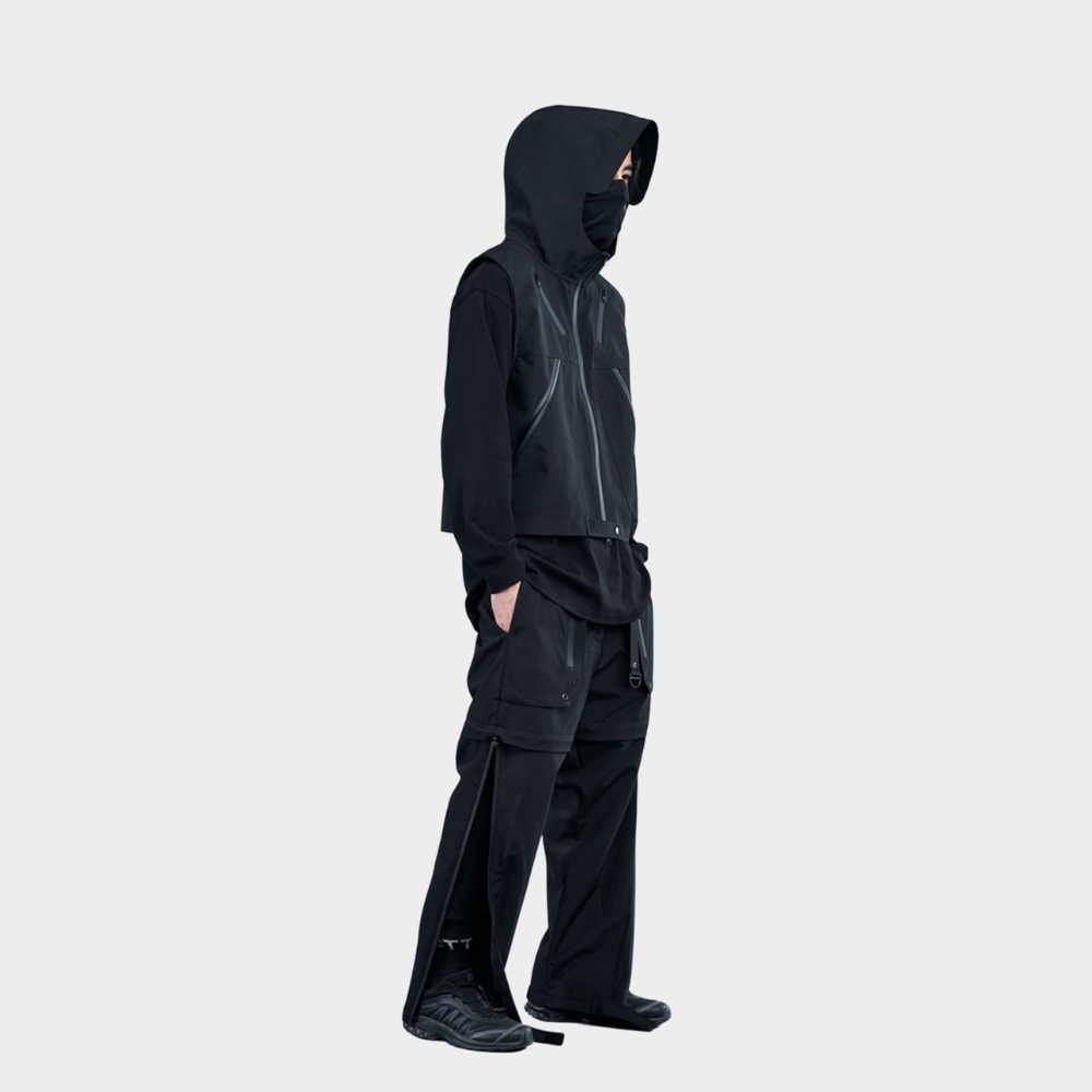 2 in 1 Zip Up Convertible Cargo Techwear Pants