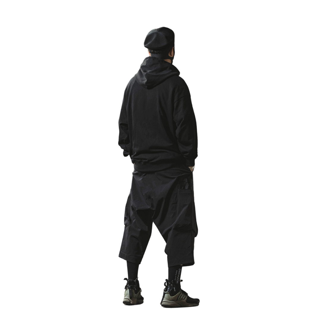 ENSHADOWER Black Techwear Hoodie