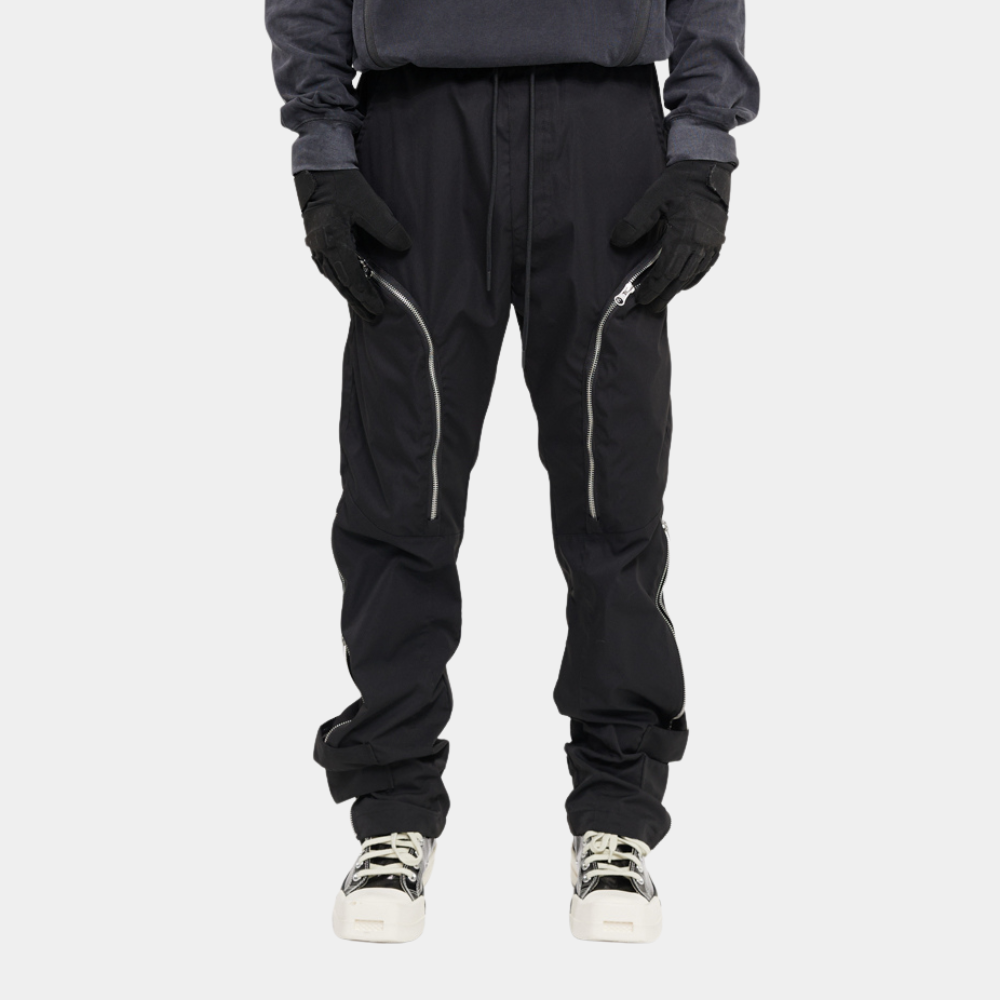 Kanonenkugel-Techwear-Hose mit vier Reißverschlüssen