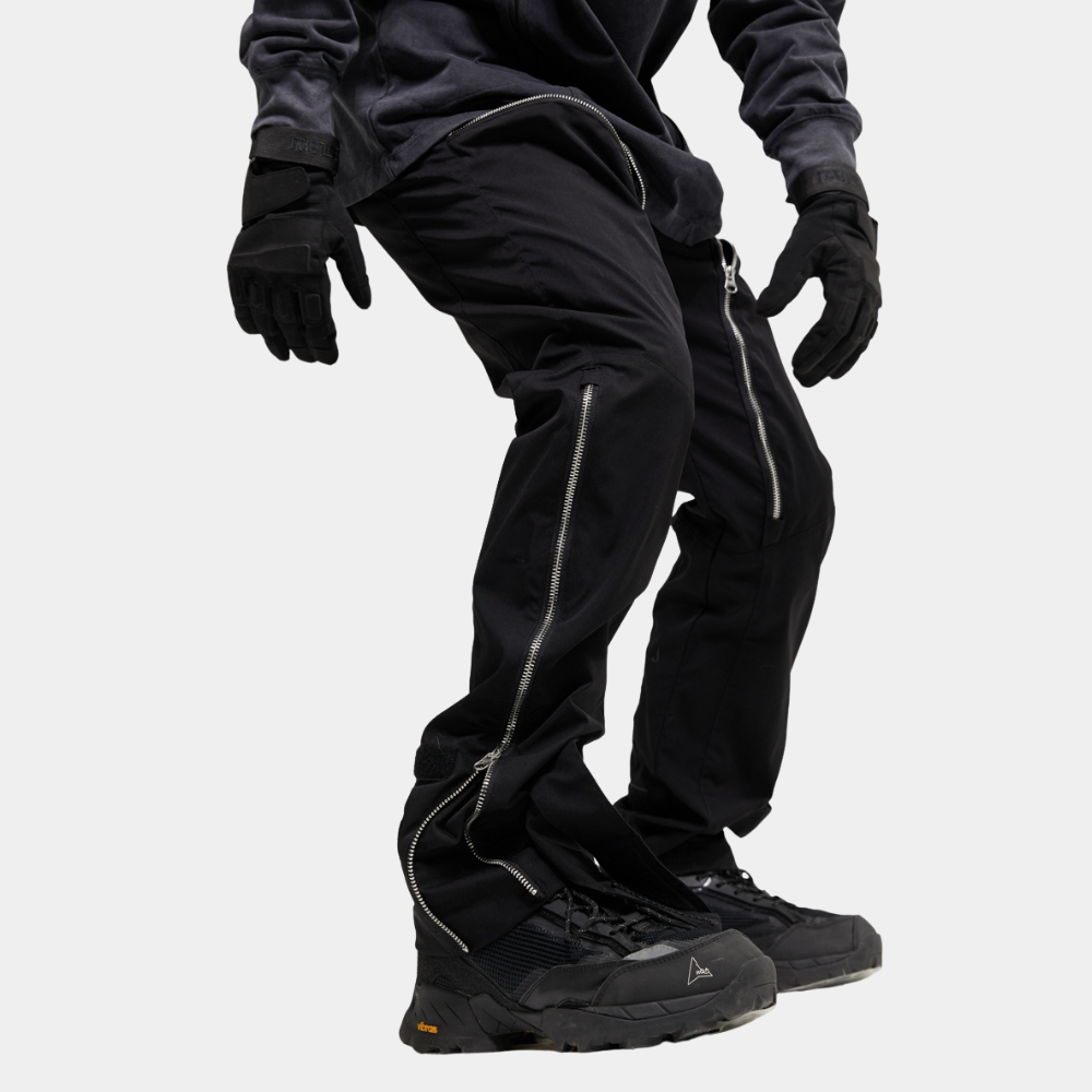 Kanonenkugel-Techwear-Hose mit vier Reißverschlüssen