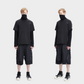 REINDEE LUSION Techwear T-Shirt mit unsichtbarem Reißverschluss