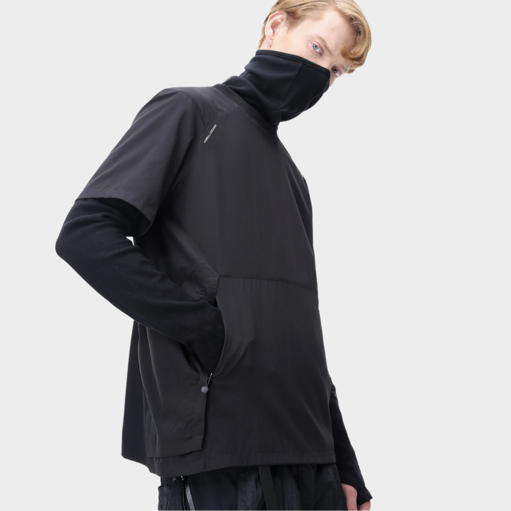 REINDEE LUSION Techwear T-Shirt mit unsichtbarem Reißverschluss