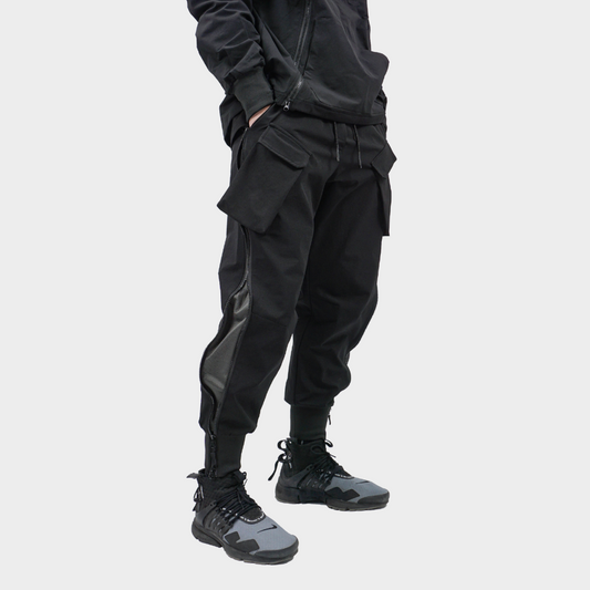 techwear zip up sweatpants