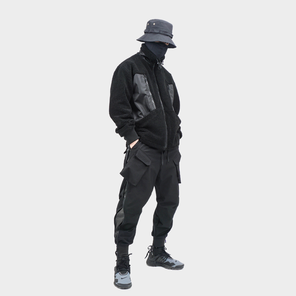 techwear zip up sweatpants