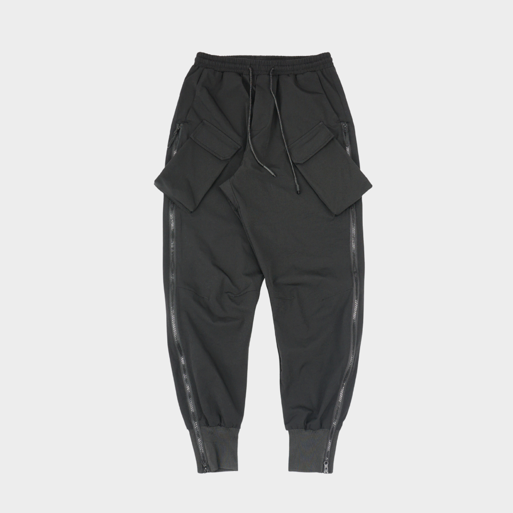 techwear zip up sweatpants