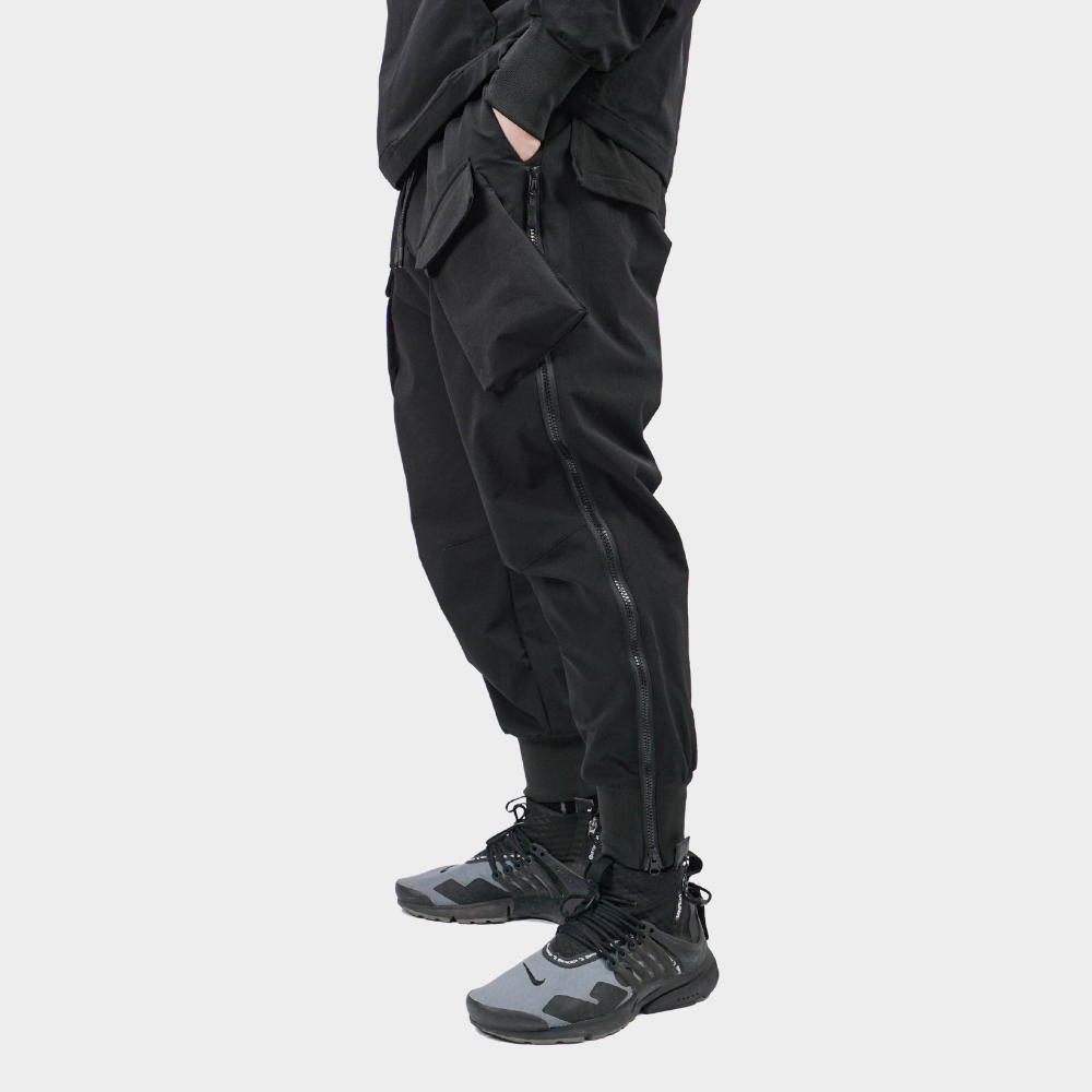 techwear zip up sweatpants