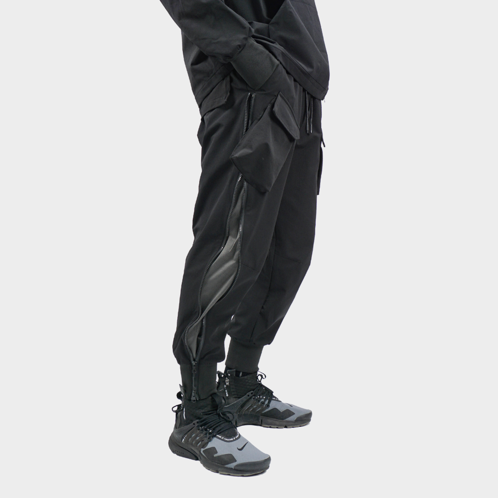 techwear zip up sweatpants