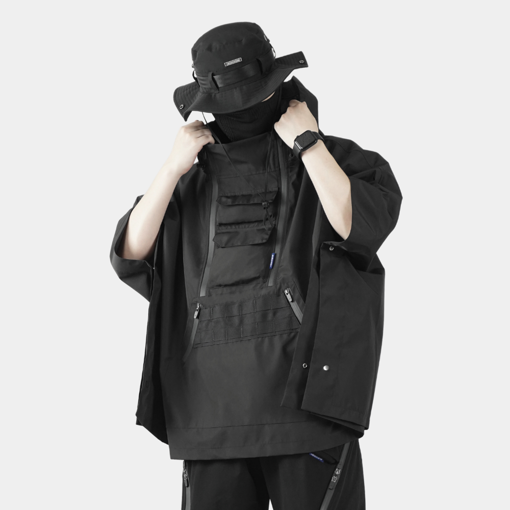 Taktischer Regen Techwear Poncho