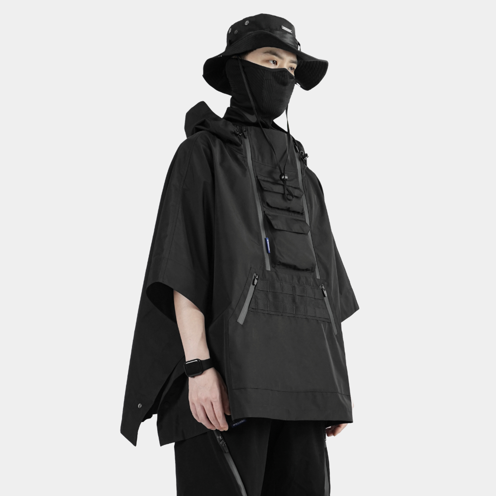 Taktischer Regen Techwear Poncho