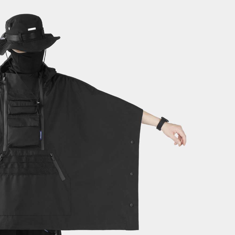 Taktischer Regen Techwear Poncho