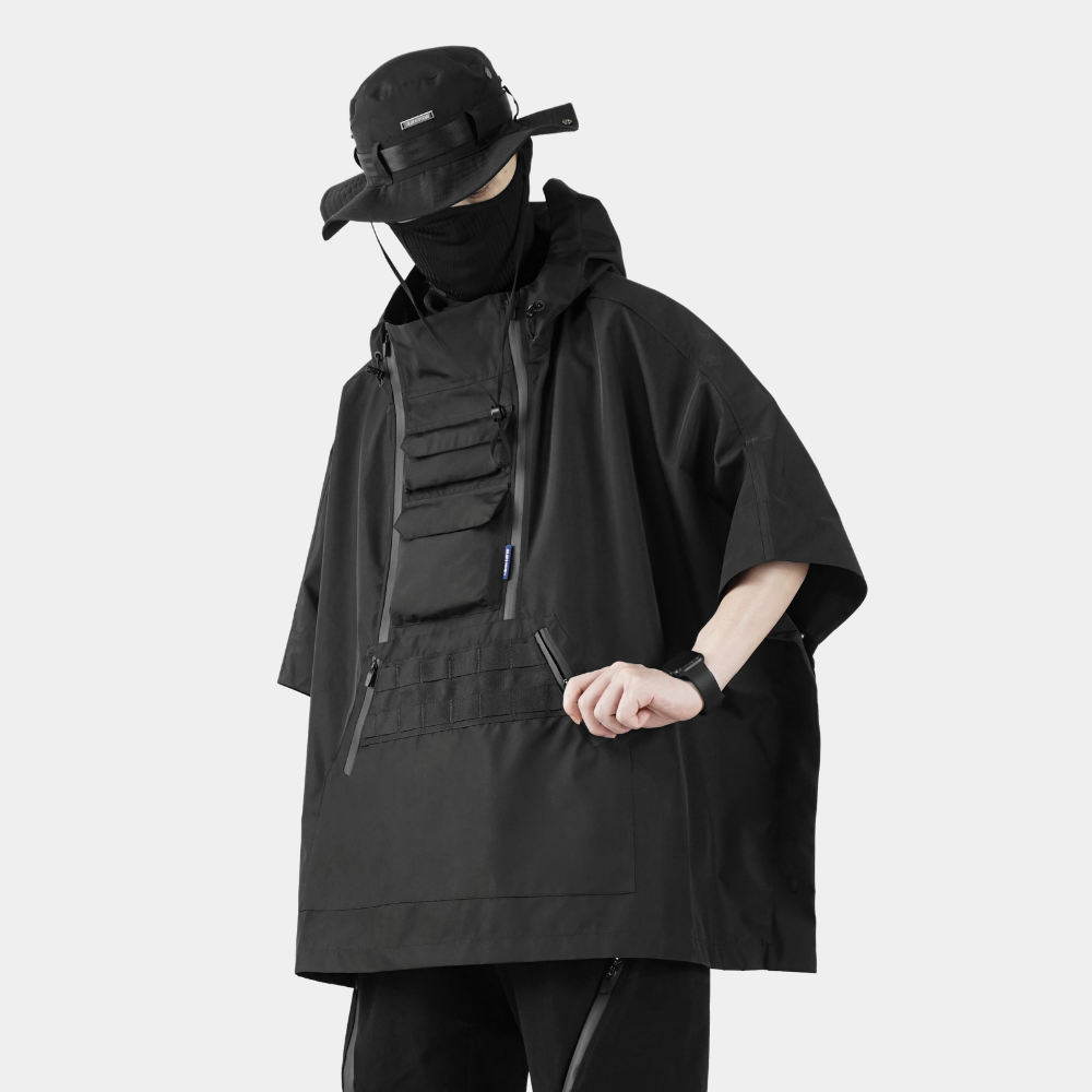 Taktischer Regen Techwear Poncho